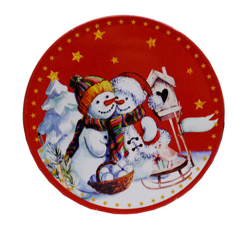 Christmas Themed Customised Metal Tin Coaster 90 mm - 7