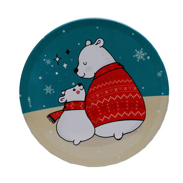 Christmas Themed Customised Metal Tin Coaster 90 mm - 8