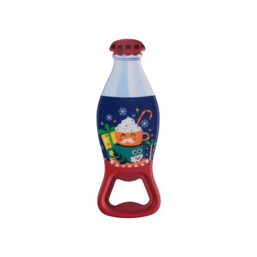 Christmas Themed Customised Uv Printed Coca Cola Bottle Shape Plastic Base Bottle Opener 42x120 mm - 4