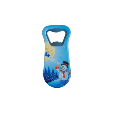 Christmas Themed Customised Uv Printed Plastic Base Plastic Base Bottle Opener 95x43 mm - 5