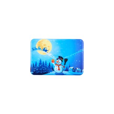 Christmas Themed Customised UV Printed Plastic Base Rectangle Fridge Magnet 80x50 mm - 13