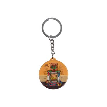 Christmas Themed Customised UV Printed Plastic Base Square Keyring 38x100 mm - 3