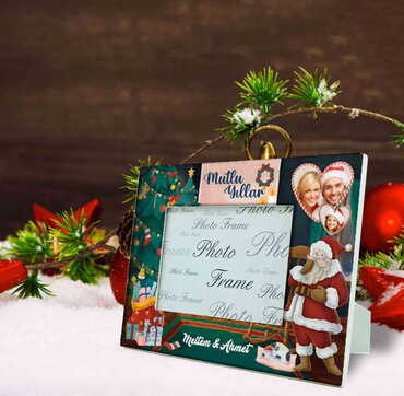 Christmas Themed Epoxy Photo Frame Travel Souvenir 10x15 Cm - 3