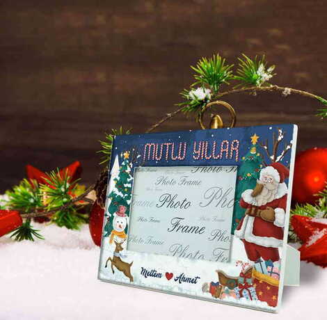 Christmas Themed Epoxy Photo Frame Travel Souvenir 10x15 Cm - 5