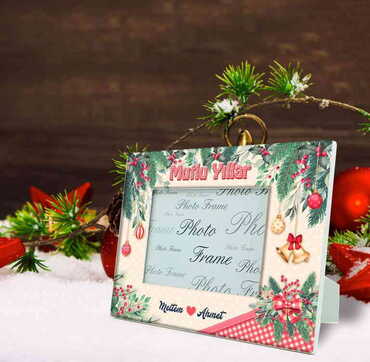 Christmas Themed Epoxy Photo Frame Travel Souvenir 10x15 Cm - 6