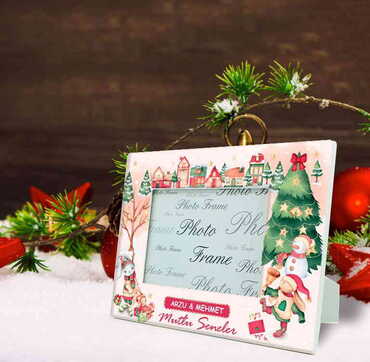 Christmas Themed Epoxy Photo Frame Travel Souvenir 10x15 Cm - 7