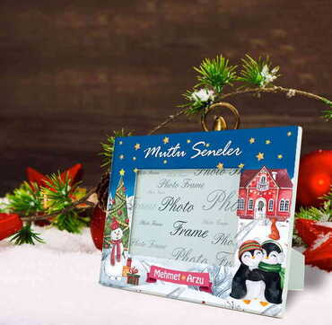 Christmas Themed Epoxy Photo Frame Travel Souvenir 10x15 Cm - 8