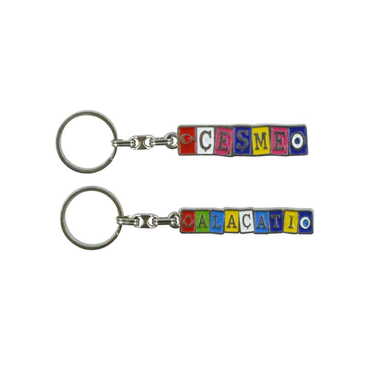 City Themed Metal Customised Enamel Keychain - 2