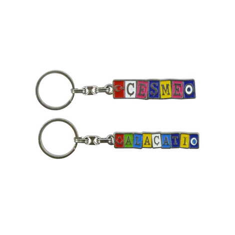 City Themed Metal Customised Enamel Keychain - 2