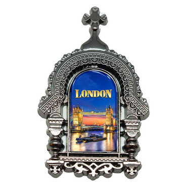 City Themed Metal Orthodox Magnet 45x75 mm - 3