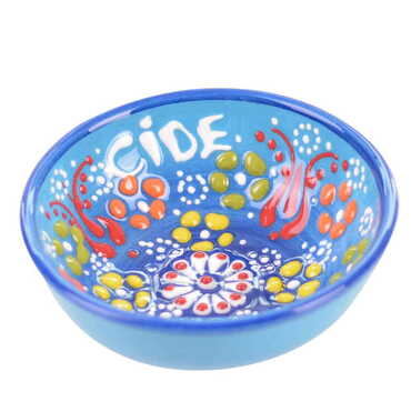 City Themed Turkish Ceramic Relief Bowl 8 cm - 3