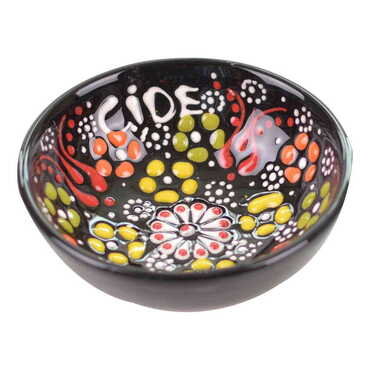 City Themed Turkish Ceramic Relief Bowl 8 cm - 7