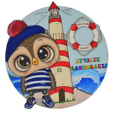 City Themed Wooden Custom Printed Souvenir Coaster 100 mm - 13