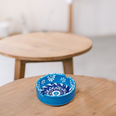 Wholesale Evil Eye Small Paşabahçe Custom Embossed Ashtray - 4