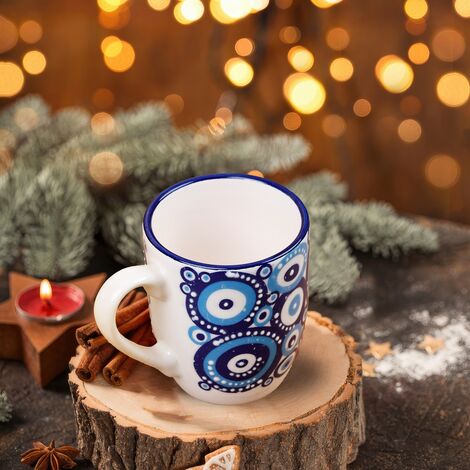 Wholesale Custom Embossed Evil Eye Cloud Mug - 15