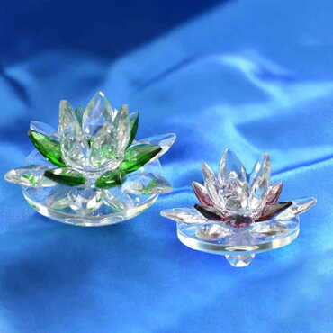 Crystal Colored Candle Holder Medium Size - 2