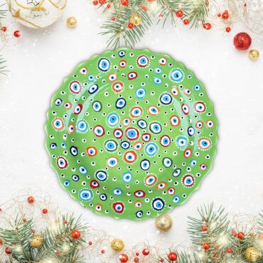 Wholesale 30 Cm Embossed Plate Evil Eye - 3