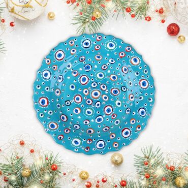 Wholesale 30 Cm Embossed Plate Evil Eye - 5