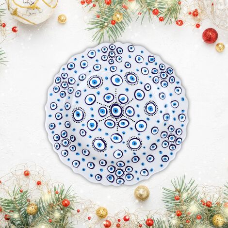 Wholesale 30 Cm Embossed Plate Evil Eye - 9