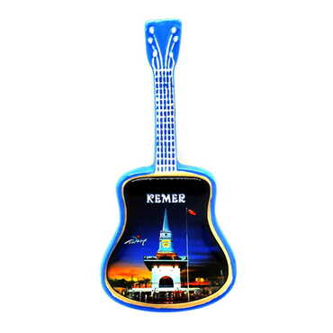 Customazible Ceramic Guitar Shaped Fridge Magnet - Myros