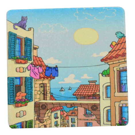 Cute Animals Themed Bathroom Stone Drain Cover 100x100 mm - 4