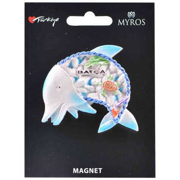 Toptan Datça Temalı Kartonetli Taşlı ve Sedefli Polyester Magnet - 4