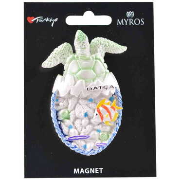 Toptan Datça Temalı Kartonetli Taşlı ve Sedefli Polyester Magnet - 6