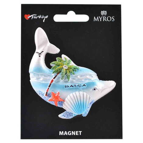 Toptan Datça Temalı Kartonetli Taşlı ve Sedefli Polyester Magnet - 8