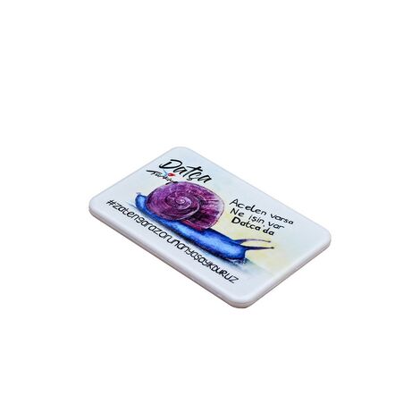 Datca Themed Customised UV Printed Plastic Base Rectangle Fridge Magnet 80x50 mm - 8