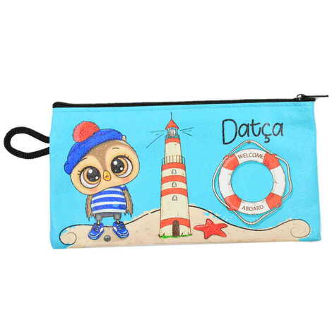 Datca Themed Turkish Woven Wallet 183x97x8 mm - 4