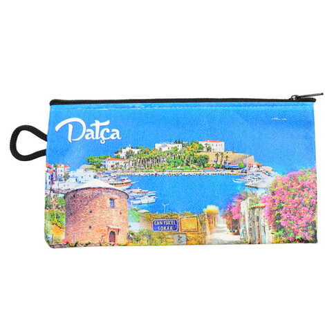 Datca Themed Turkish Woven Wallet 183x97x8 mm - 7