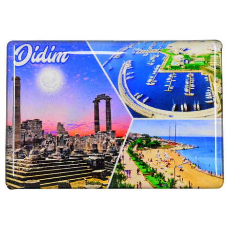 Toptan Didim Temalı Myros Dikdörtgen Magnet 80x55 mm - 5