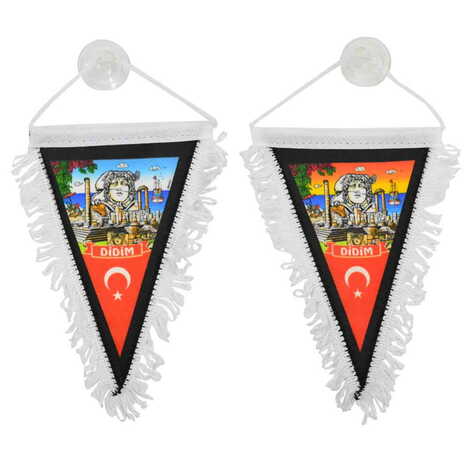 Toptan Didim Temalı Üçgen Flama 10X15 cm - 2