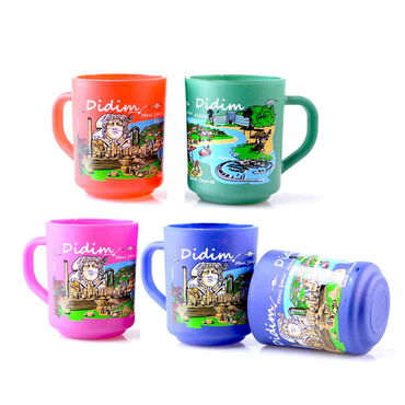 Didim Themed Colored Glass Mug - 3