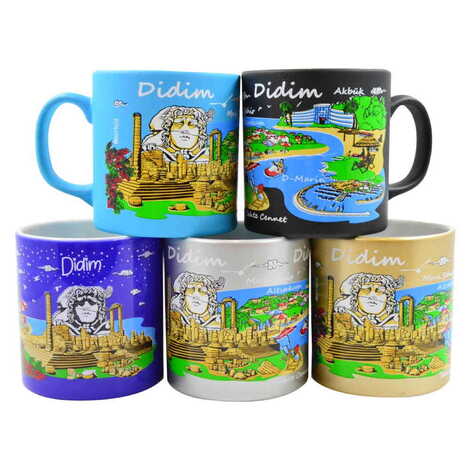 Didim Themed Customised Serigraphy Printed Ceramic Mug 82x90 mm - 5