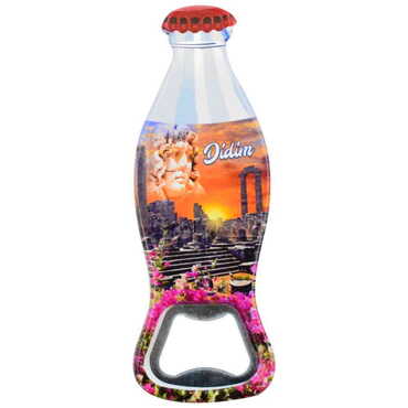 Didim Themed Customised Uv Printed Coca Cola Bottle Shape Plastic Base Bottle Opener 42x120 mm - 6