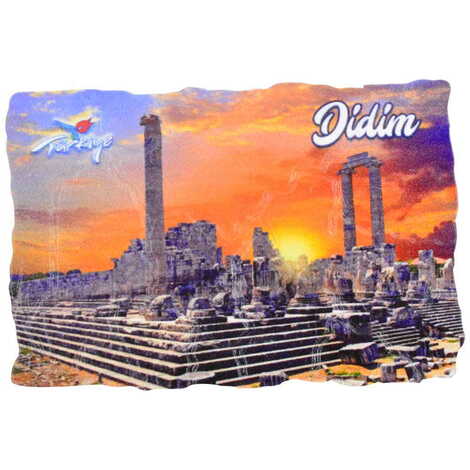 Didim Themed Customised UV Printed Plastic Base Mosaic Pattern Rectangle Fridge Magnet 80x50 mm - 10