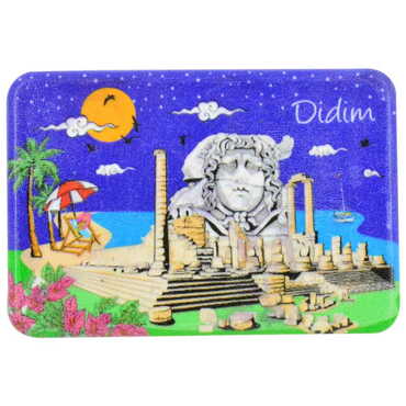 Didim Themed Customised UV Printed Plastic Base Rectangle Fridge Magnet 80x50 mm - 5