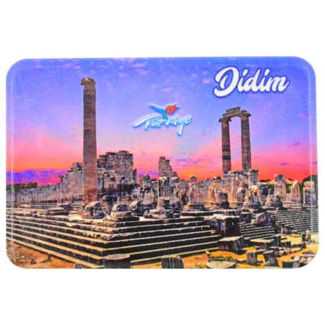 Didim Themed Customised UV Printed Plastic Base Rectangle Fridge Magnet 80x50 mm - 6