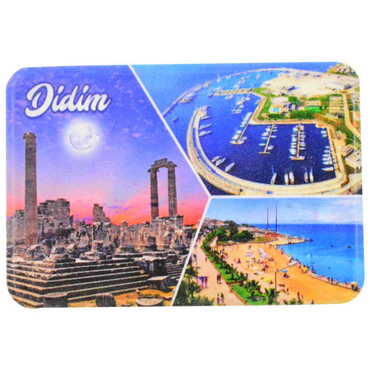 Didim Themed Customised UV Printed Plastic Base Rectangle Fridge Magnet 80x50 mm - 7