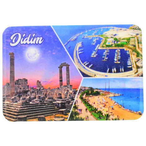 Didim Themed Customised UV Printed Plastic Base Rectangle Fridge Magnet 80x50 mm - 7