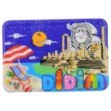 Didim Themed Customised UV Printed Plastic Base Rectangle Fridge Magnet 80x50 mm - 14