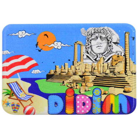 Didim Themed Customised UV Printed Plastic Base Rectangle Fridge Magnet 80x50 mm - 15