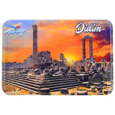 Didim Themed Customised UV Printed Plastic Base Rectangle Fridge Magnet 80x50 mm - 17