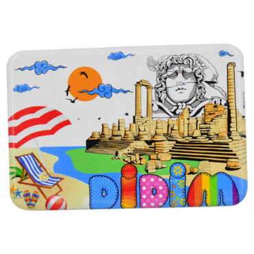 Didim Themed Customised UV Printed Plastic Base Rectangle Fridge Magnet 80x50 mm - 18