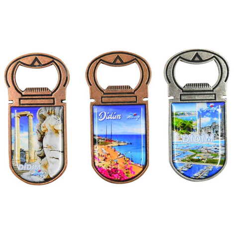 Didim Themed Customizable Metal Magnetic Bottle Opener 40x95 mm - 3