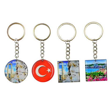 Didim Themed Double Face Printed Epoxy Keychain - 3