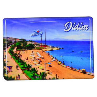 Didim Themed Epoxy Dome Rectangle Souvenir Fridge Magnet 80x55 cm - 7