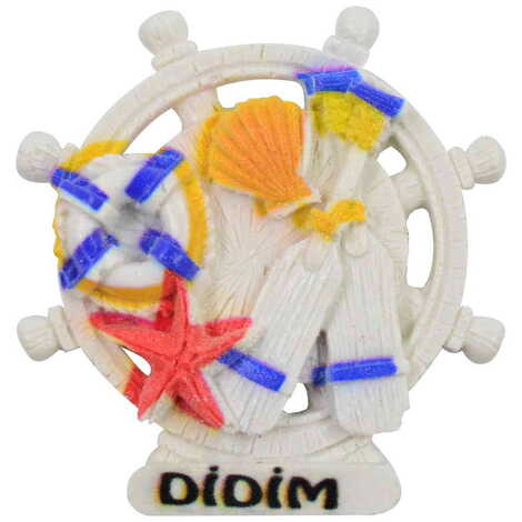 Didim Themed Polyester UV Printed Stoned And Nacrous Fridge Magnet - 6