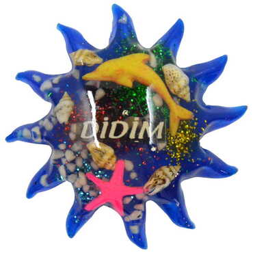 Didim Themed Transparent Polyester Photo Fridge Magnet - 20